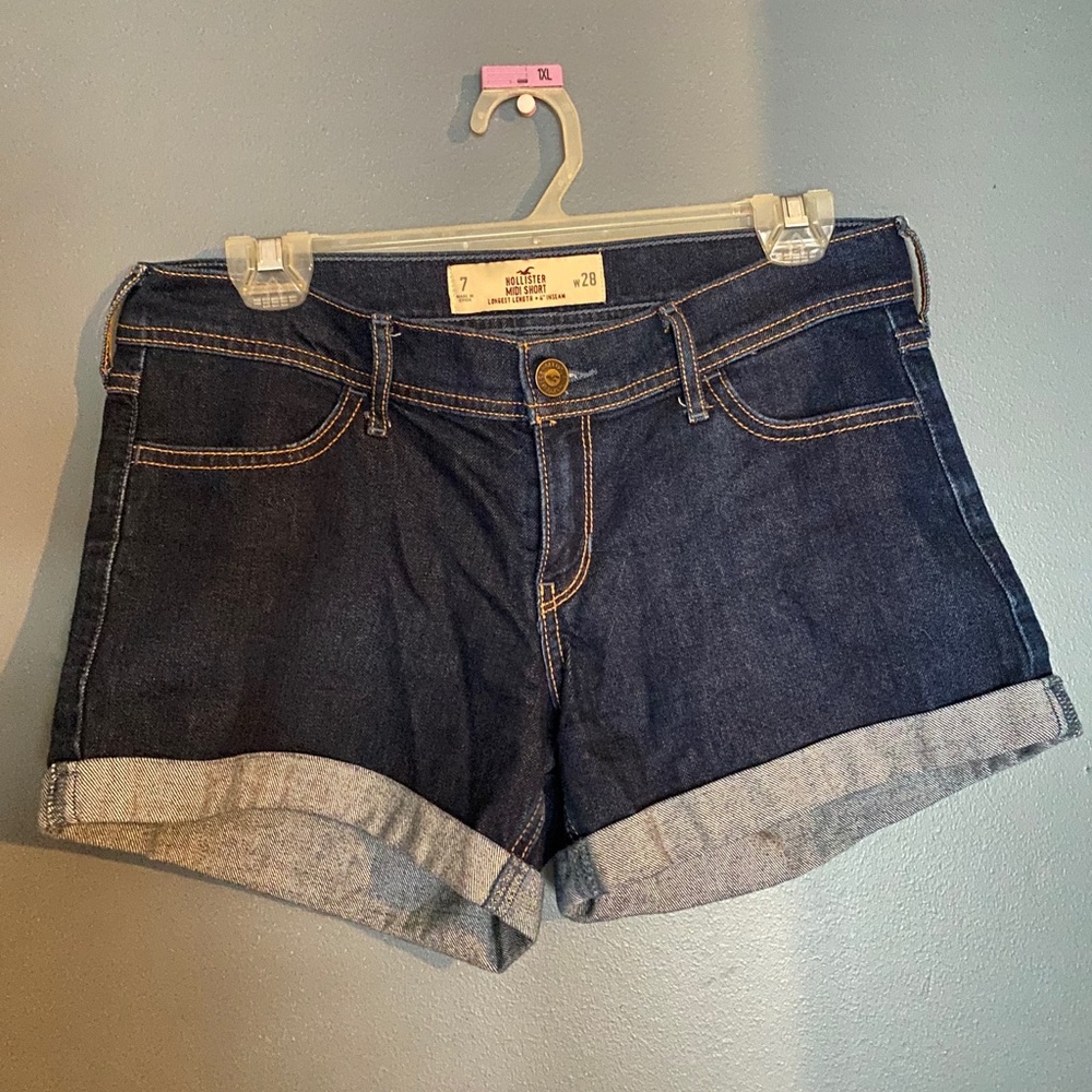 hollister mid rise shorts